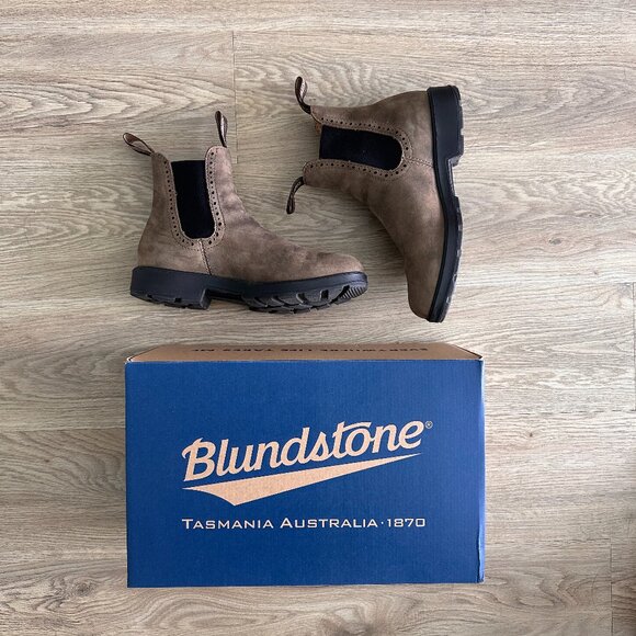 Blundstone High Top Rustic Brown Boots - W7/37 - Picture 1 of 7